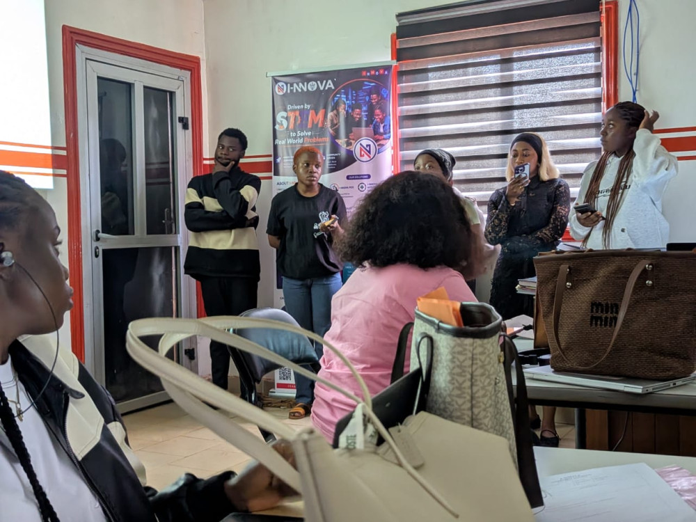 A session under way at the Bamenda office